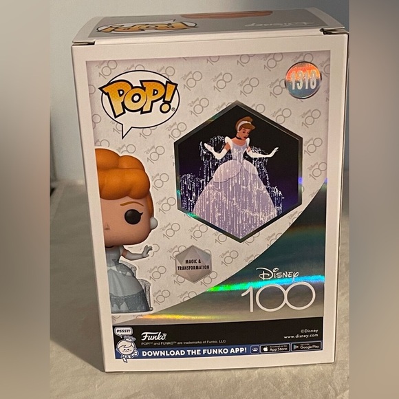 Funko Pop Disney 100 Anniversary Cinderella Vinyl Figure-NIB - Picture 2 of 4